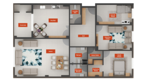 3+1 210 m2 DairePlan
